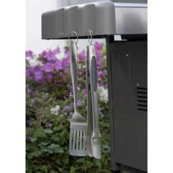 Weber Deluxe Stainless Steel Black/Silver Grill Tool Set 2 Pc -Traeger Egg Store 06361bb1 1e1b 41e9 927b 9087e0f53c4d