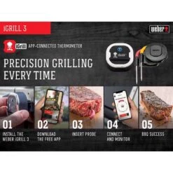 Weber IGrill 3 Digital Bluetooth Enabled Grill/Meat Thermometer -Traeger Egg Store 08836d0c dff8 4781 b231 663b7ffe4ff3