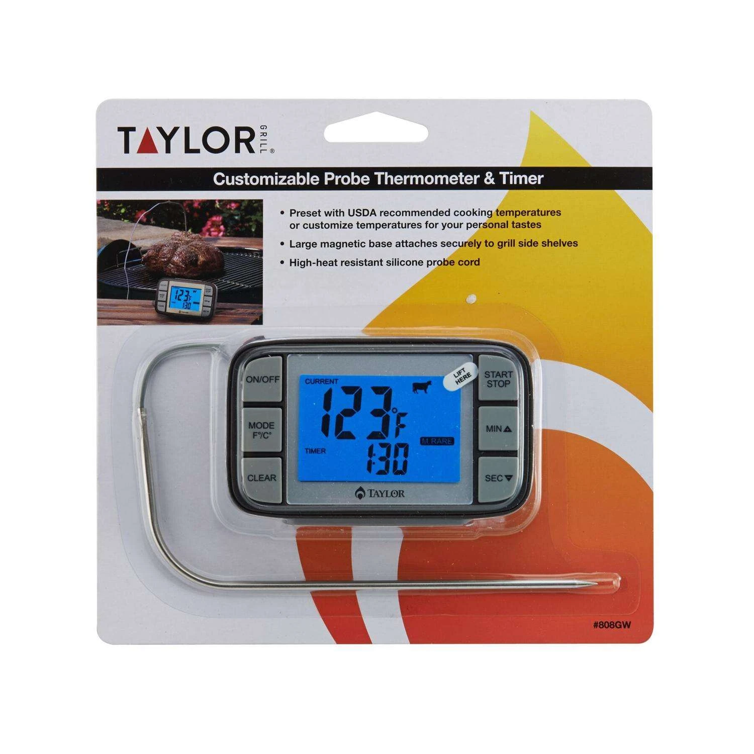 Taylor Grill Works Digital Grill Thermometer 7 Taylor Grill Works Digital Grill Thermometer - Image 5