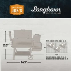 Oklahoma Joe's Longhorn Charcoal/Wood Offset Smoker Black -Traeger Egg Store 11e4cb41 885f 4723 af3c 60be530f2b18