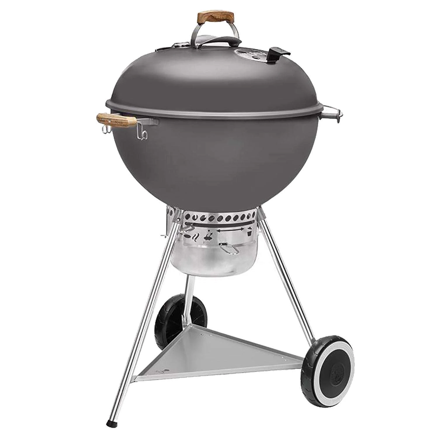 Weber 22 In. 70th Anniversary Kettle Charcoal Grill Hollywood Gray 3 Weber 22 In. 70th Anniversary Kettle Charcoal Grill Hollywood Gray