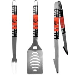 Siskiyou Sports NCAA Stainless Steel Multicolored Grill Tool Set 3 Pc