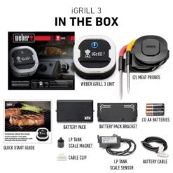 Weber IGrill 3 Digital Bluetooth Enabled Grill/Meat Thermometer -Traeger Egg Store 3563368c c97b 4f4d 963b ef5b70dc1ce4