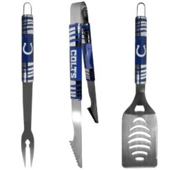 Siskiyou Sports NFL Stainless Steel Multicolored Grill Tool Set 3 Pc