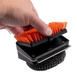 Oklahoma Joe's Blacksmith Grill Brush With Scraper 3.75 In. H X 4.75 In. L X 3.75 In. W 1 Pk -Traeger Egg Store 3c5cc504 353d 4a0d a7df b30405a6bb41