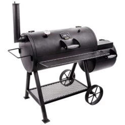 Oklahoma Joe's Highland Offset Charcoal Offset Smoker Black
