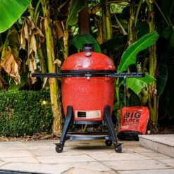 Kamado Joe 24 In. Big Joe III Charcoal Kamado Grill And Smoker Red -Traeger Egg Store 47fa8e2f fdbe 4913 8d55 b54225defec8