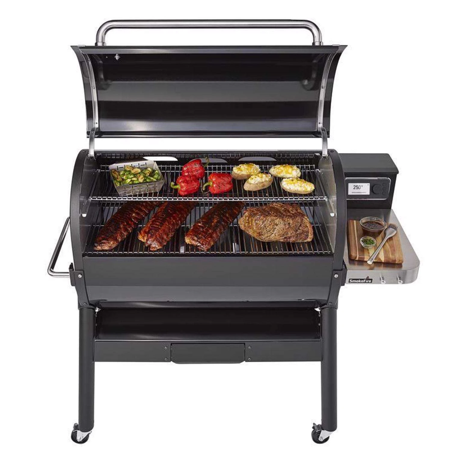 Weber SmokeFire EX6 2nd Gen Wood Pellet WiFi Grill Black 4 Weber SmokeFire EX6 2nd Gen Wood Pellet WiFi Grill Black - Image 2