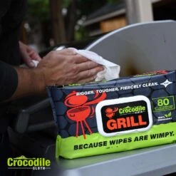 Crocodile Cloth Grill Wipes 80 Wipes 3.5 In. H X 15 In. L X 10 In. W 1 Pk -Traeger Egg Store 58c27c5d 4f6e 46d5 9669 656e59b376d1