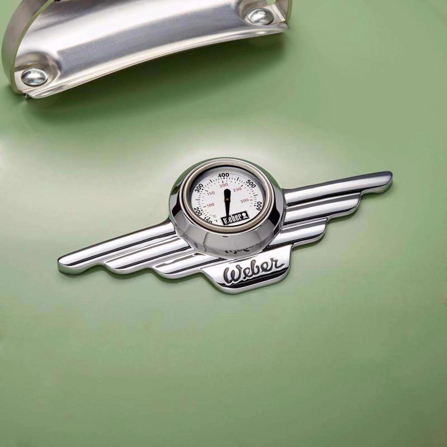 Weber 22 In. 70th Anniversary Kettle Charcoal Grill Diner Green 5 Weber 22 In. 70th Anniversary Kettle Charcoal Grill Diner Green - Image 3