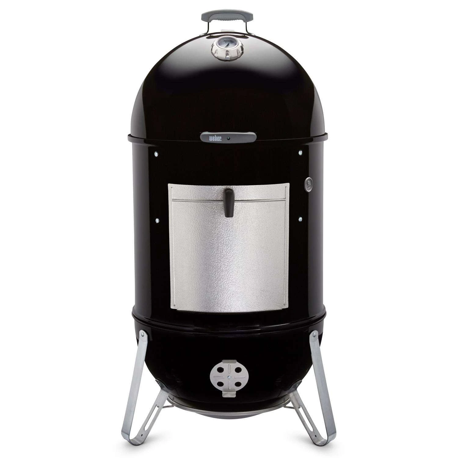 Weber Smokey Mountain Charcoal/Wood Bullet Smoker Black 3 Weber Smokey Mountain Charcoal/Wood Bullet Smoker Black