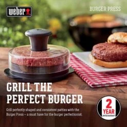 Weber Burger Press 5.5 L X 4.5 In. W 2 -Traeger Egg Store 602f5de8 7cf3 4e8c b1a2 f2b2ee13f796