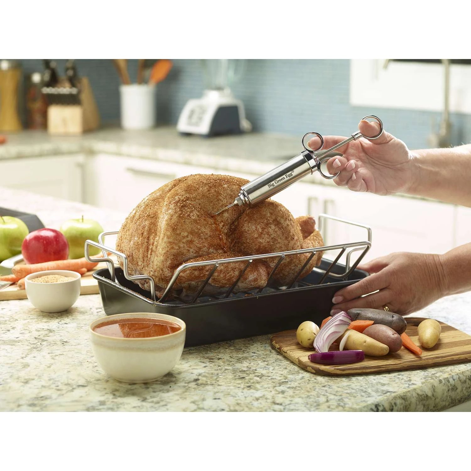 Big Green Egg Stainless Steel Season Injector 2 Pc 4 Big Green Egg Stainless Steel Season Injector 2 Pc - Image 2