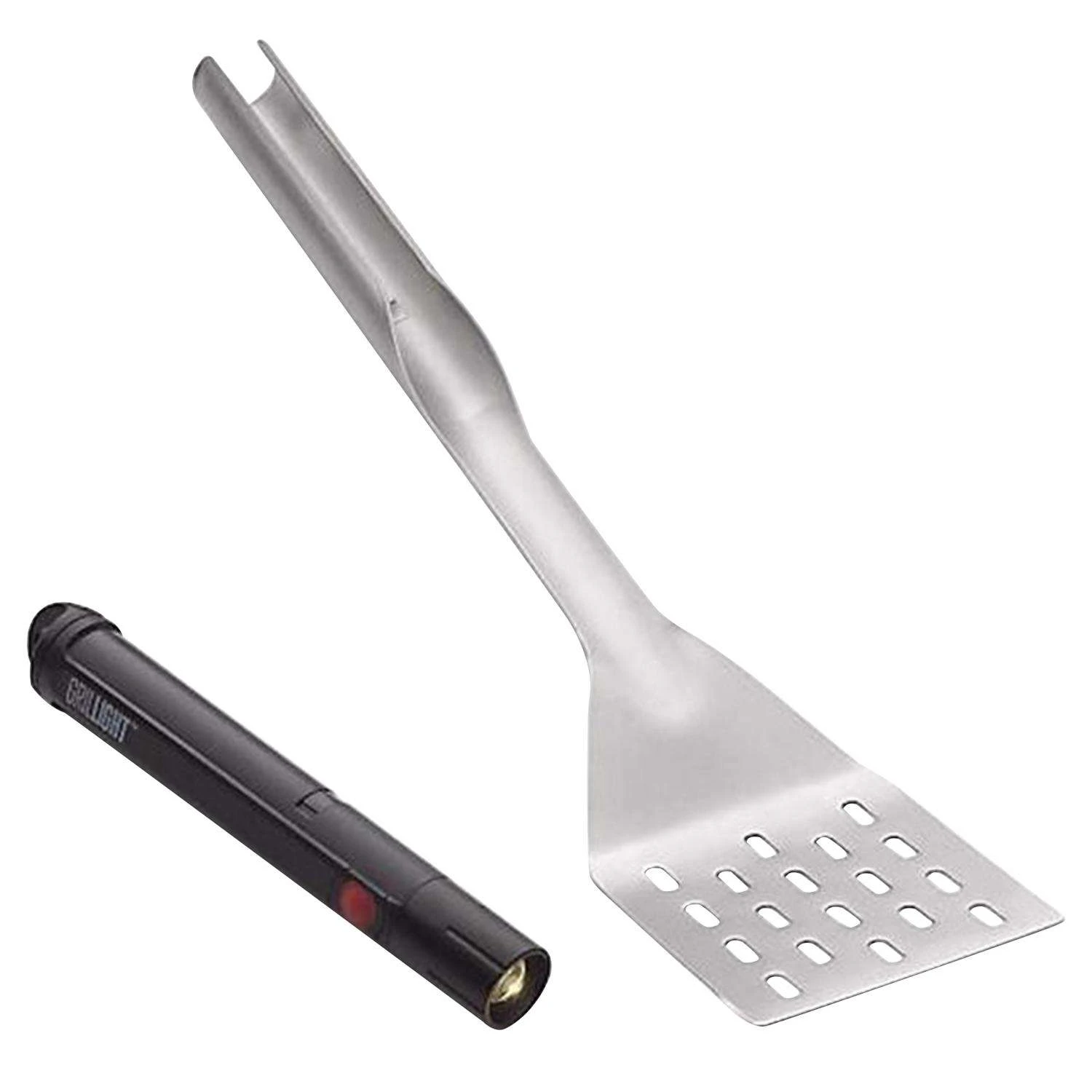 Grillight Stainless Steel Black/Silver Grill Tool Set 2 Pc 4 Grillight Stainless Steel Black/Silver Grill Tool Set 2 Pc - Image 2
