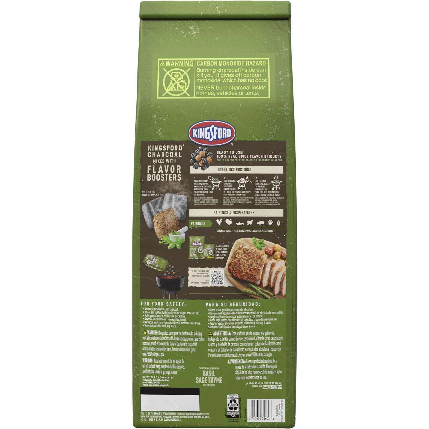 Kingsford Signature All Natural Basil Sage Thyme Charcoal Briquettes 8 Lb 5 Kingsford Signature All Natural Basil Sage Thyme Charcoal Briquettes 8 Lb - Image 3