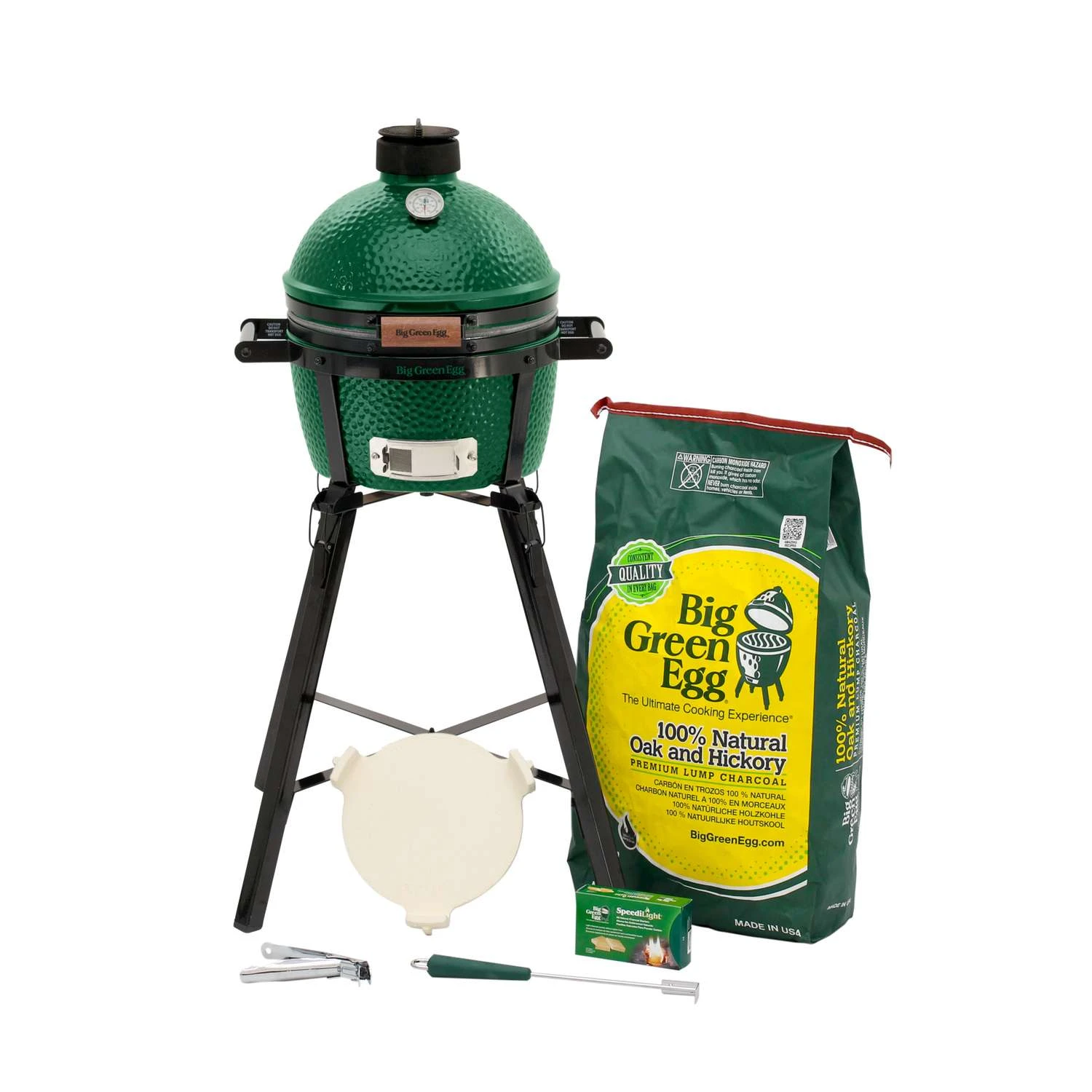 Big Green Egg 13 In. MiniMax EGG Package With Folding Nest Charcoal Kamado Grill And Smoker Green 3 Big Green Egg 13 In. MiniMax EGG Package With Folding Nest Charcoal Kamado Grill And Smoker Green