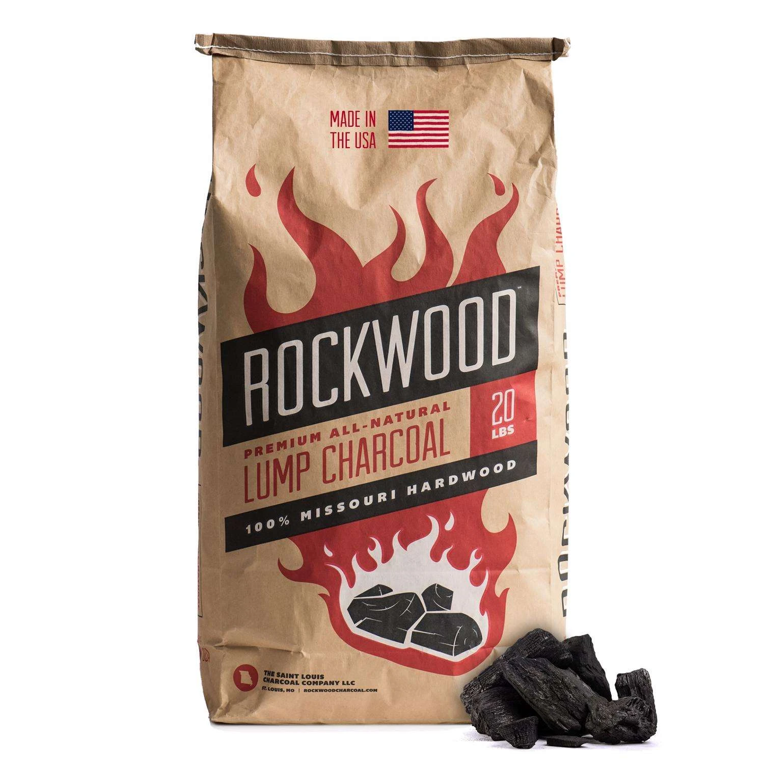 Rockwood All Natural Hardwood Lump Charcoal 20 Lb 3 Rockwood All Natural Hardwood Lump Charcoal 20 Lb