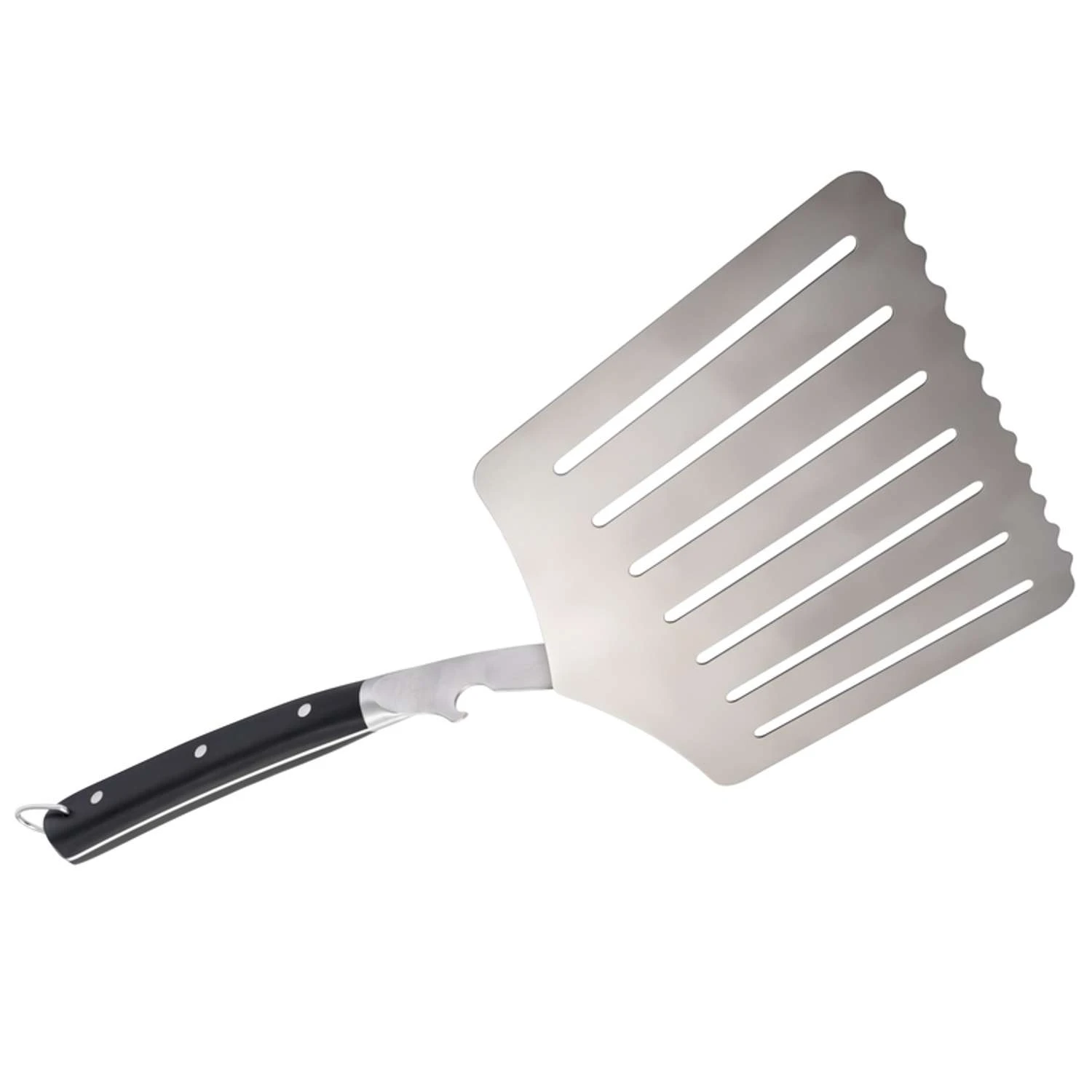 Oklahoma Joe's Stainless Steel Black/Silver Grill Spatula 1 Pc 4 Oklahoma Joe's Stainless Steel Black/Silver Grill Spatula 1 Pc - Image 2