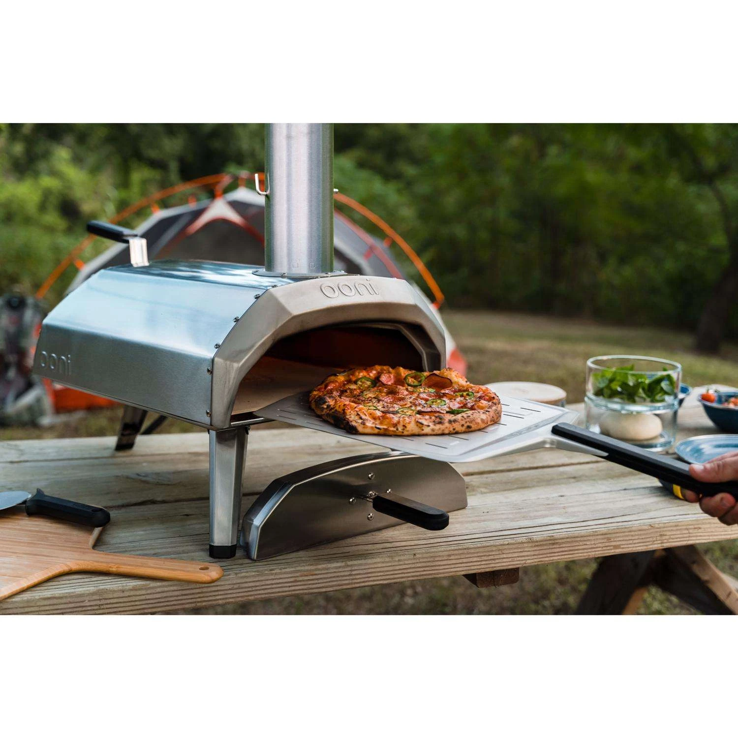 Ooni Karu 12 In. Charcoal/Wood Chunk Outdoor Pizza Oven Silver 12 Ooni Karu 12 In. Charcoal/Wood Chunk Outdoor Pizza Oven Silver - Image 10