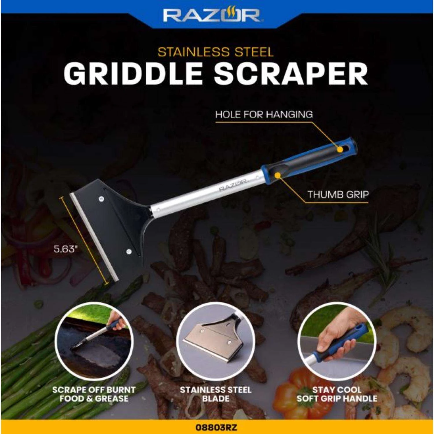 Razor Grill Scraper 5.63 In. W 1 Pk 4 Razor Grill Scraper 5.63 In. W 1 Pk - Image 2