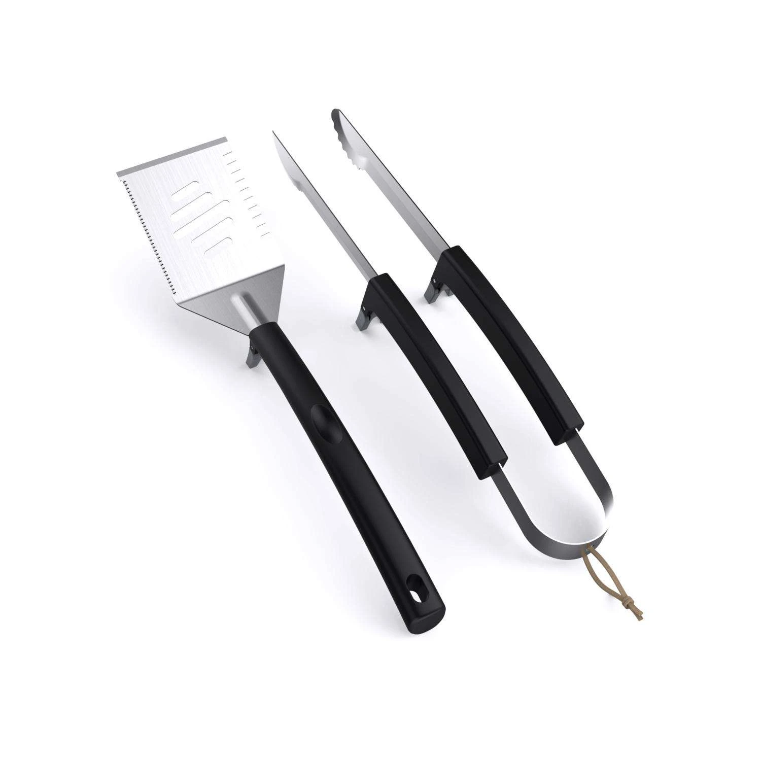 Grill Mark Stainless Steel Black/Silver Grill Tool Set 2 Pc 6 Grill Mark Stainless Steel Black/Silver Grill Tool Set 2 Pc - Image 4