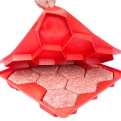 Shape+Store Red Plastic Burger Press 32 Oz -Traeger Egg Store cf9e87d4 3f4d 4b59 8ab3 7e6580a78e7a