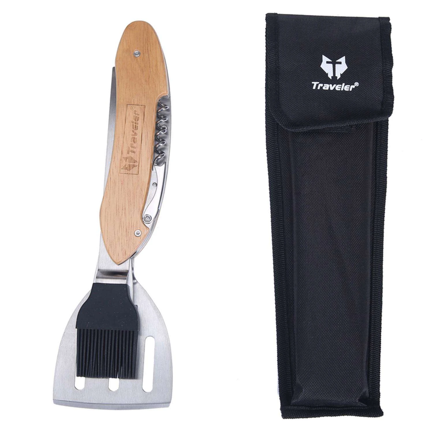 Mad Man Stainless Steel Brown/Silver Grill Multi-Tool 1 Pk 4 Mad Man Stainless Steel Brown/Silver Grill Multi-Tool 1 Pk - Image 2