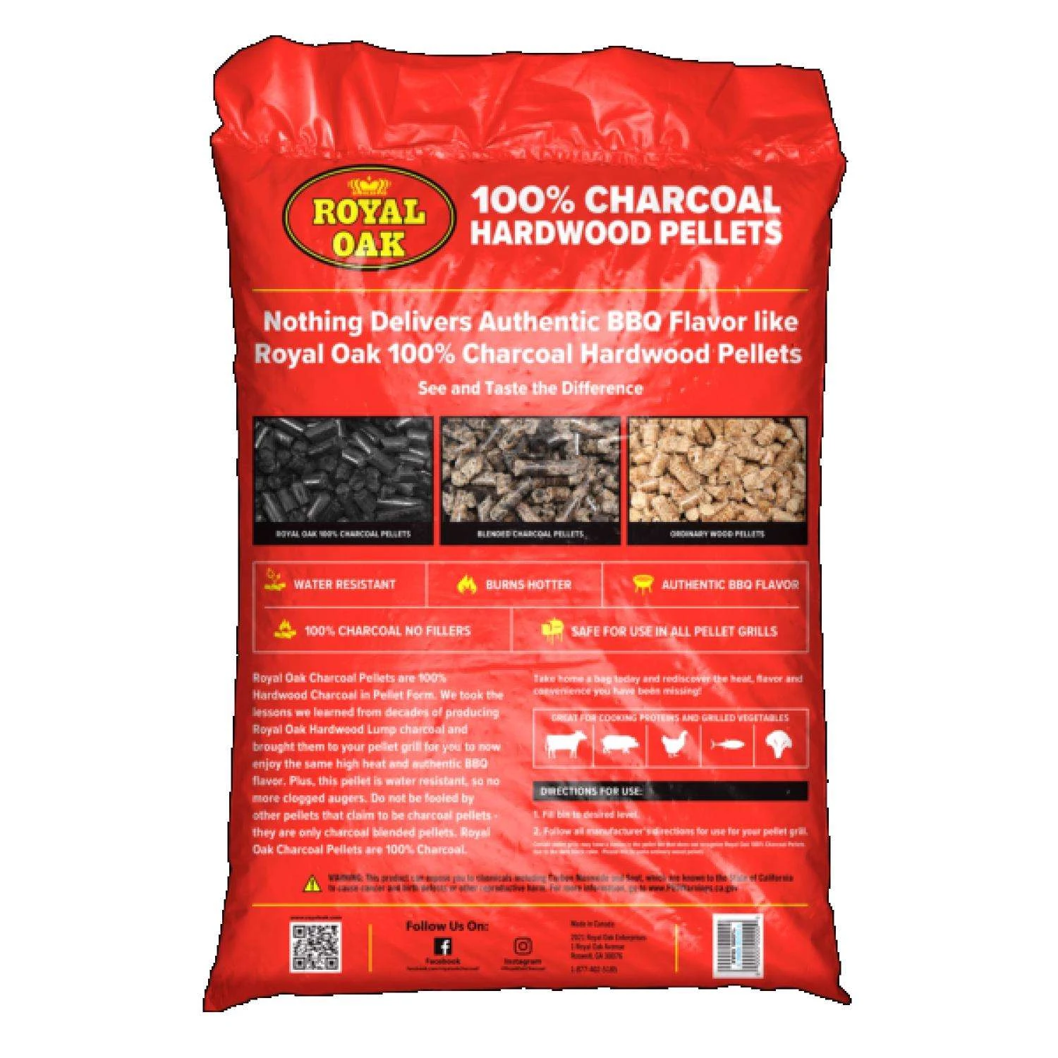 Royal Oak Hardwood Charcoal Pellets 20 Lb 4 Royal Oak Hardwood Charcoal Pellets 20 Lb - Image 2