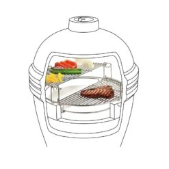 Kamado Joe 18 In. Classic I Charcoal Kamado Grill And Smoker Red -Traeger Egg Store eb03cd81 1f25 416e a3d0 c52c73489e02