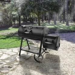 Oklahoma Joe's Longhorn Charcoal/Wood Offset Smoker Black -Traeger Egg Store eb5c27ef 3602 48c4 ac5e 4fbd94866b88