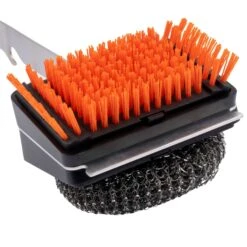 Oklahoma Joe's Blacksmith Grill Brush With Scraper 3.75 In. H X 4.75 In. L X 3.75 In. W 1 Pk -Traeger Egg Store f52a50aa ede3 48a7 8194 b461238d5d02