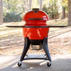 Kamado Joe 22 In. Kettle Joe Charcoal Kamado Grill And Smoker Blazing Red -Traeger Egg Store f5e855a0 6787 440b bebb 54a646057f79