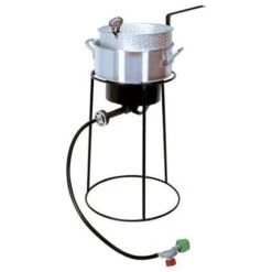 King Kooker 54000 BTU Welded Steel Frame Portable Outdoor Cooker Kit 10 Qt